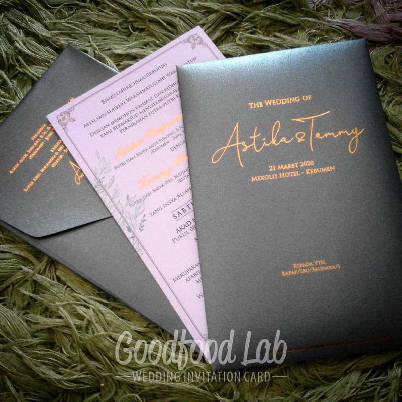 Single Softcover Amplop Kertas Orchid Ivory Hotprint 
